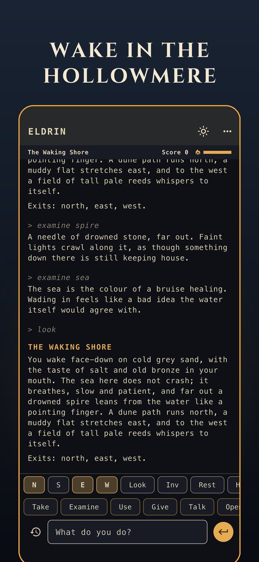 Eldrin screenshot shore